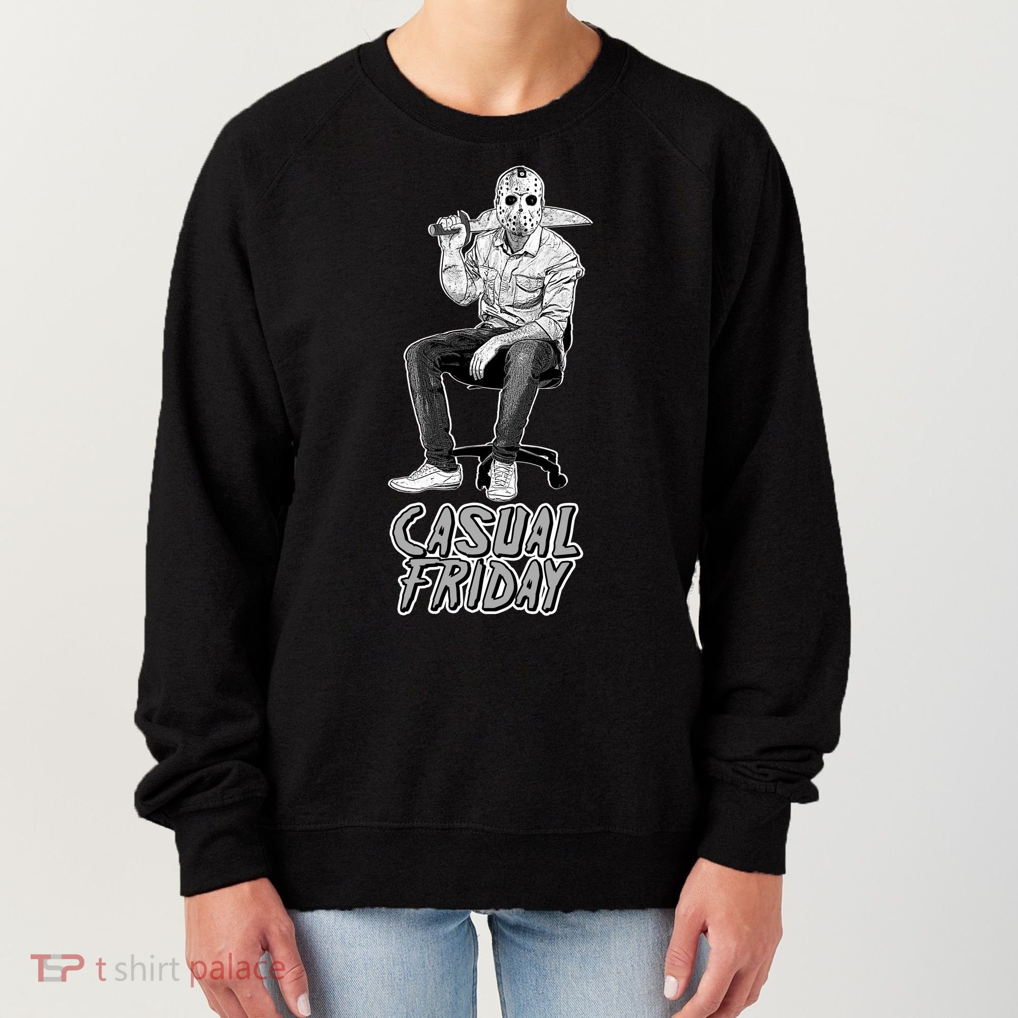 Casual Friday Scary Halloween Horror Movie Women's Sweatshirt