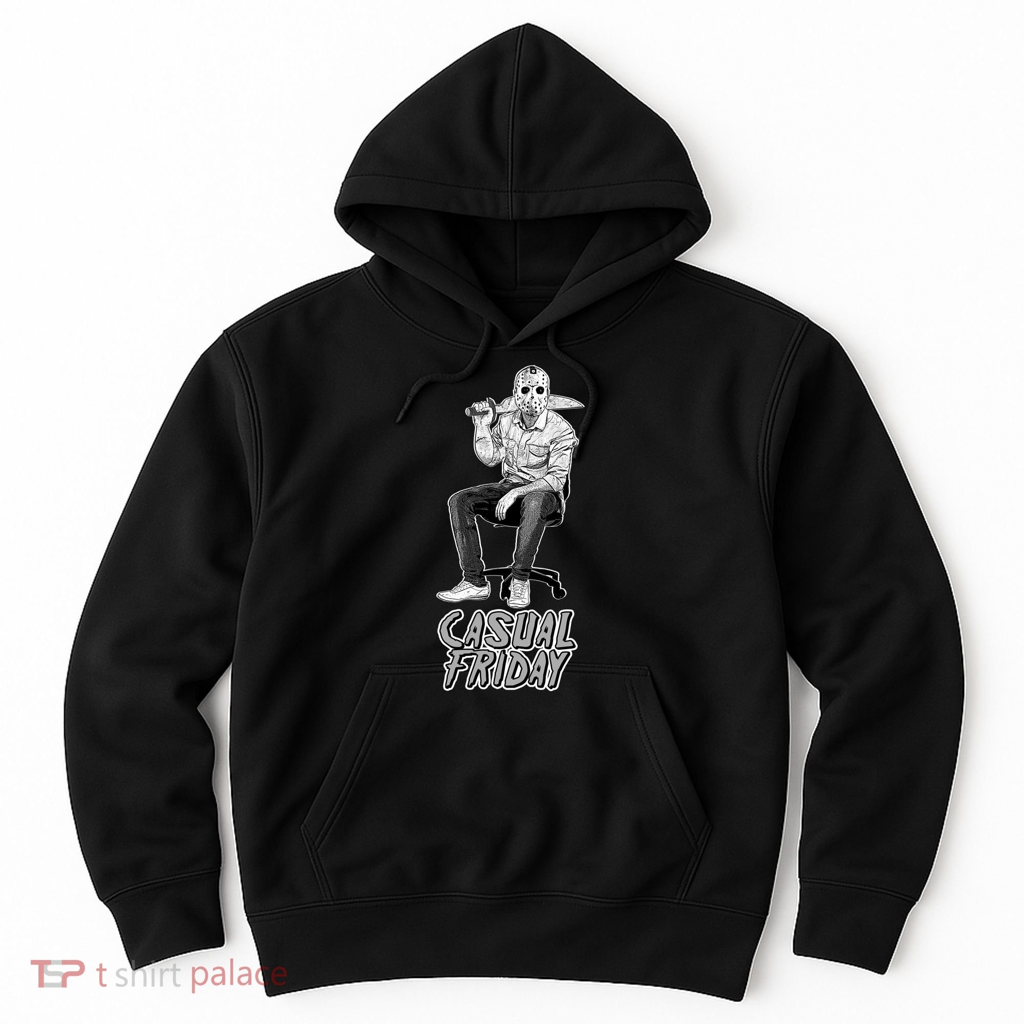 Casual Friday Scary Halloween Horror Movie Hoodie