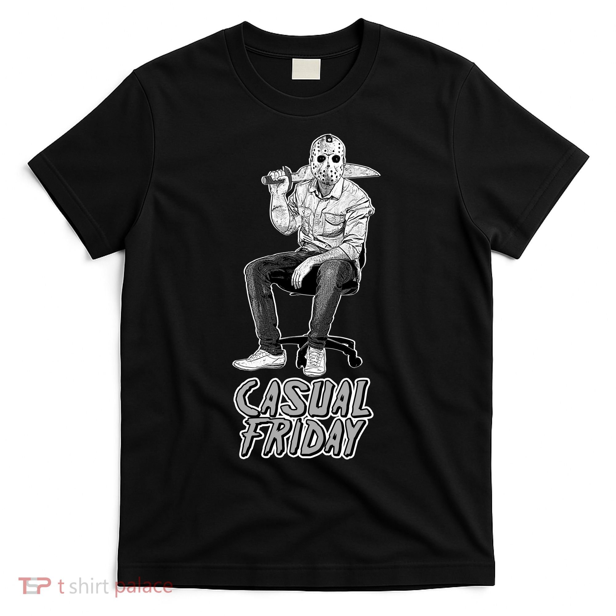 Casual Friday Scary Halloween Horror Movie T-Shirt