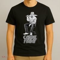 Casual Friday Scary Halloween Horror Movie T-Shirt thumb 3