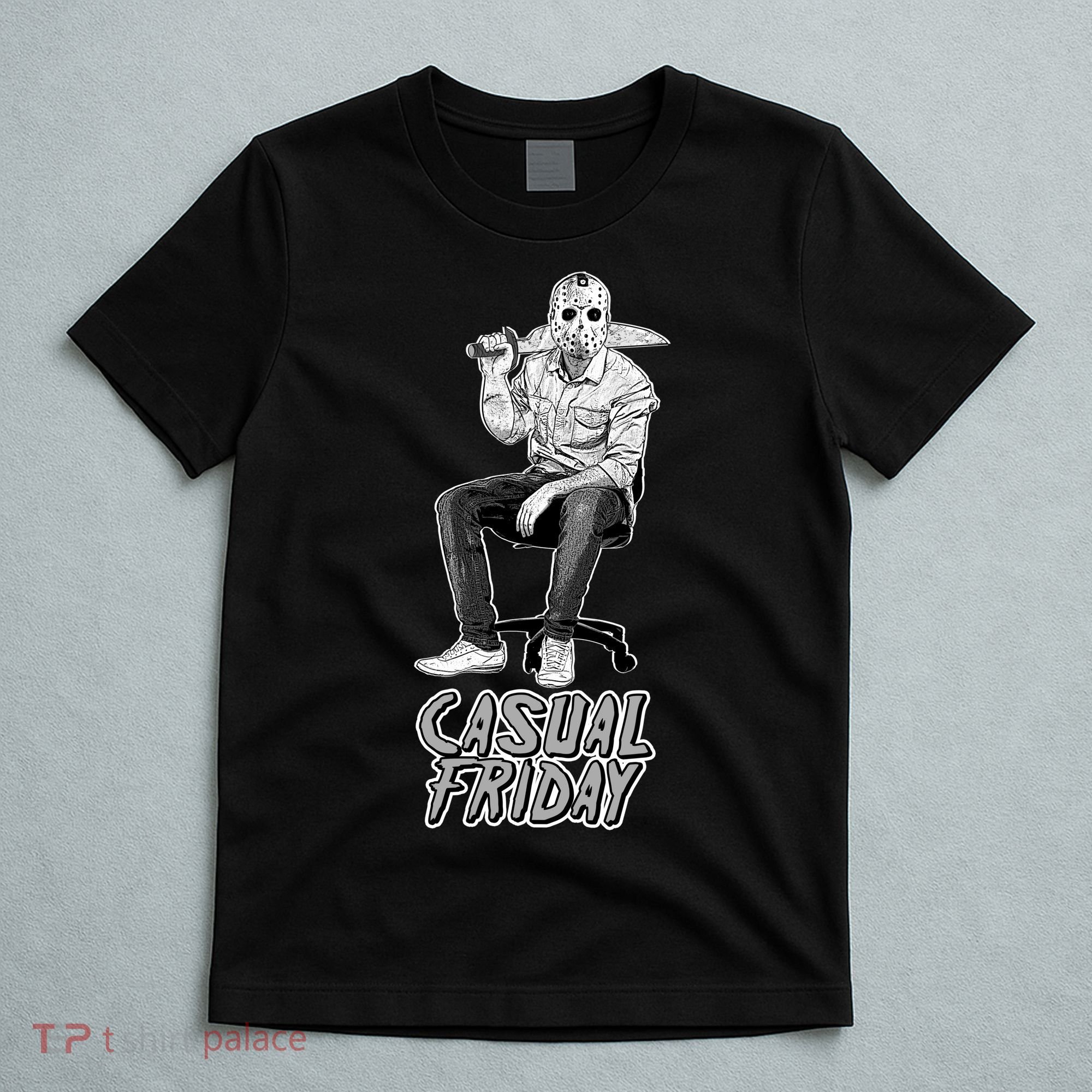 Casual Friday Scary Halloween Horror Movie T-Shirt