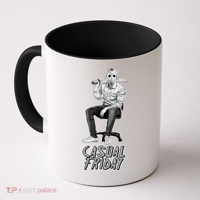 Casual Friday Scary Halloween Horror Movie Coffee Mug