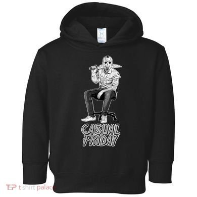 Casual Friday Scary Halloween Horror Movie Toddler Hoodie