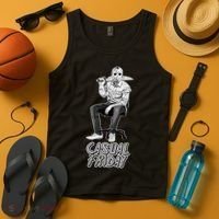 Casual Friday Scary Halloween Horror Movie Tank Top thumb 4