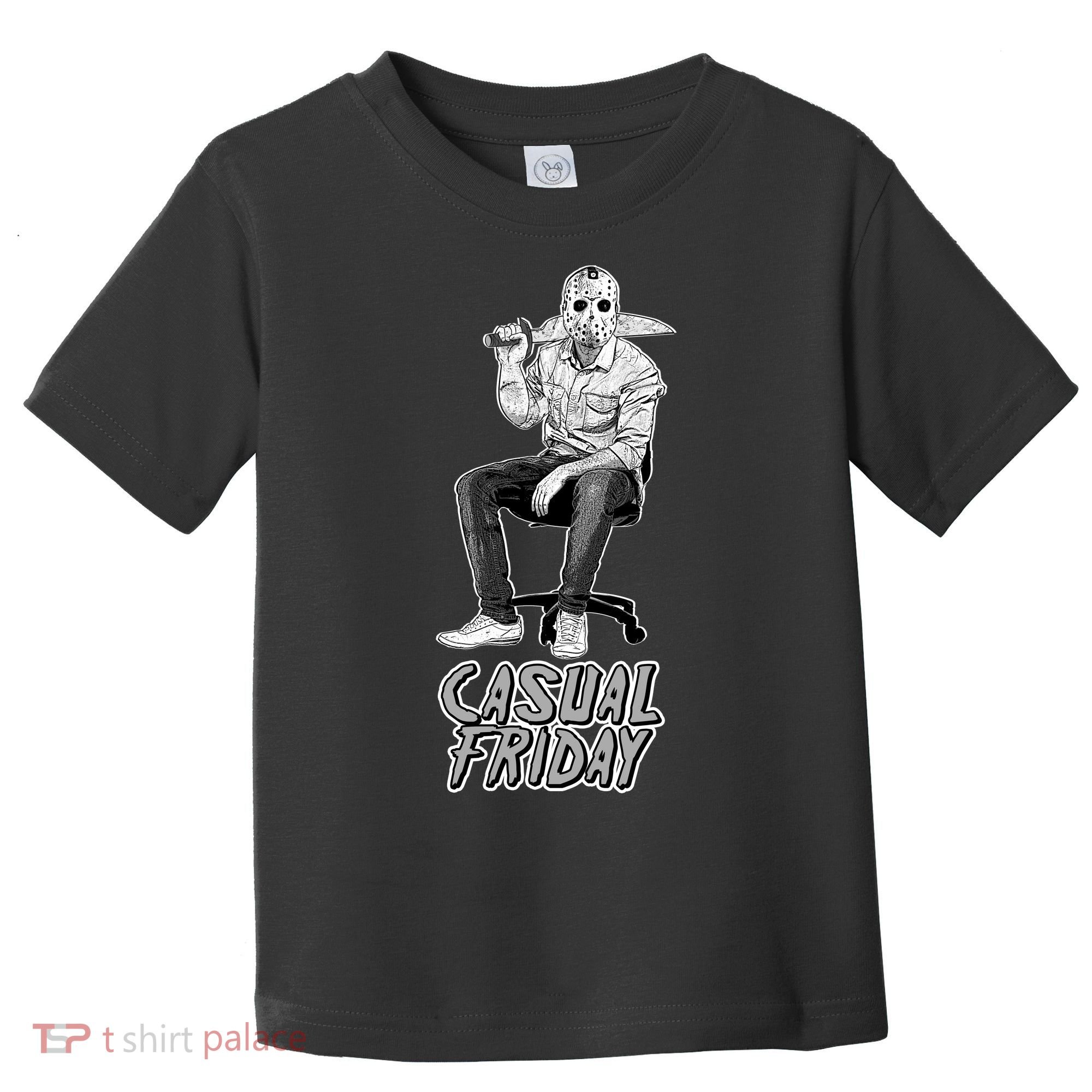 Casual Friday Scary Halloween Horror Movie Toddler T-Shirt