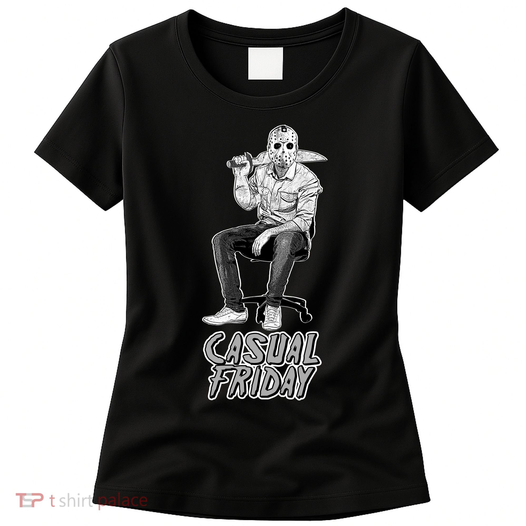Casual Friday Scary Halloween Horror Movie Women's T-Shirt
