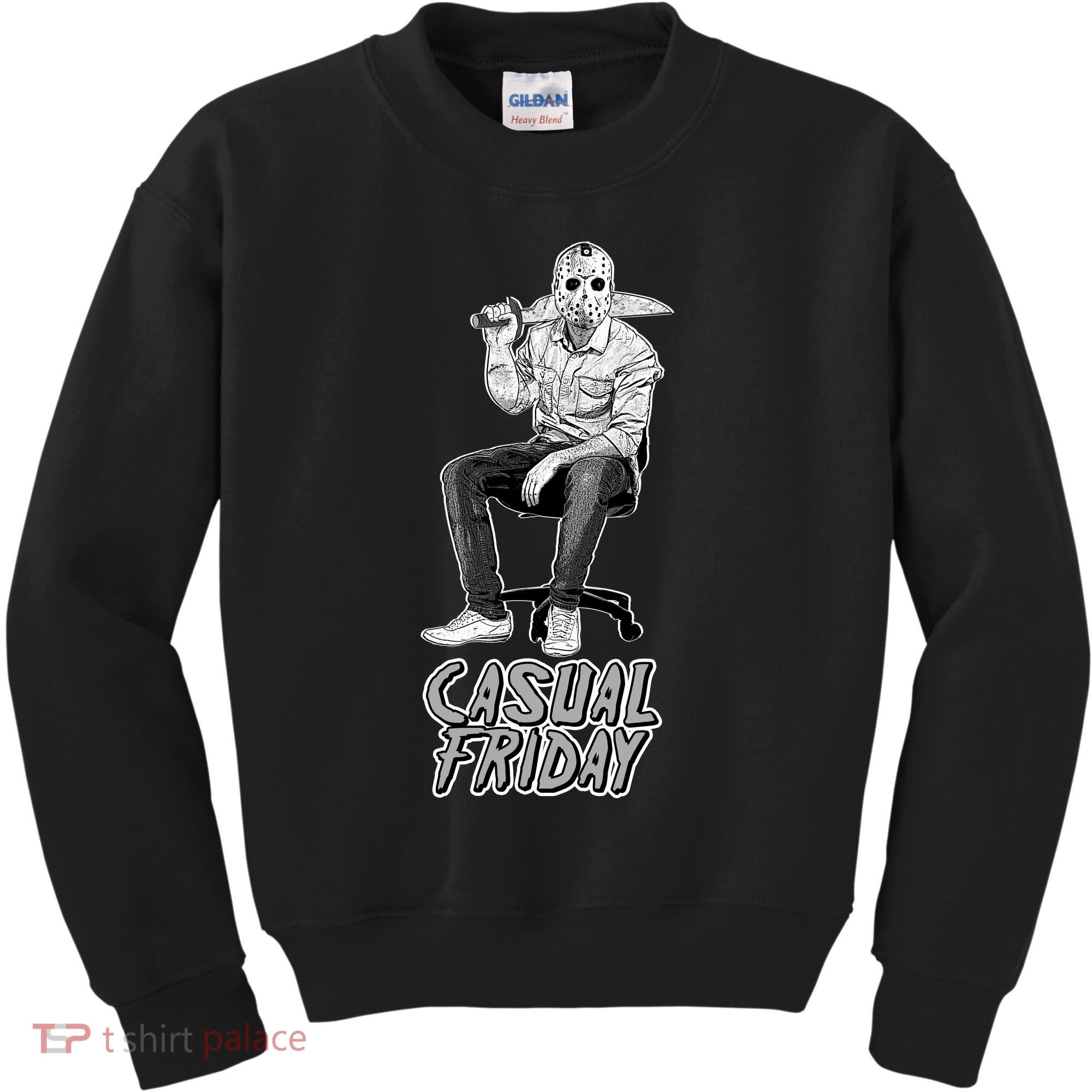 Casual Friday Scary Halloween Horror Movie Kids Sweatshirt