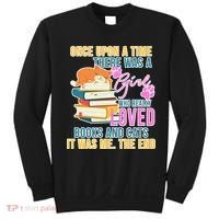 Cat And Books Girl Sweatshirt thumb 0