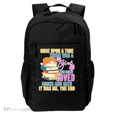 Cat And Books Girl Backpack