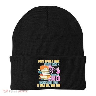 Cat And Books Girl Beanie