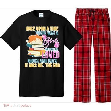 Cat And Books Girl Pajama Set