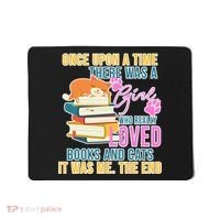 Cat And Books Girl Mousepad thumb 0