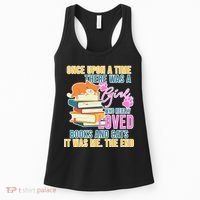 Cat And Books Girl Women's Tank Top thumb 0