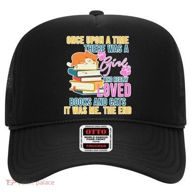 Cat And Books Girl Hat