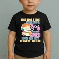 Cat And Books Girl Toddler T-Shirt thumb 2