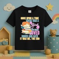 Cat And Books Girl Toddler T-Shirt thumb 3