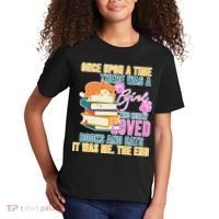 Cat And Books Girl Kids T-Shirt thumb 2
