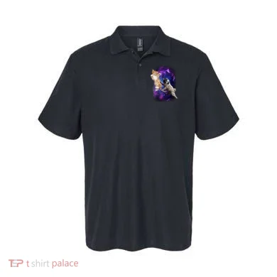 Cat And Pug In Space Polo