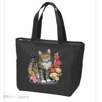 Cat and Roses Tote Bag thumb 3