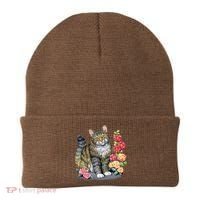Cat and Roses Beanie thumb 0