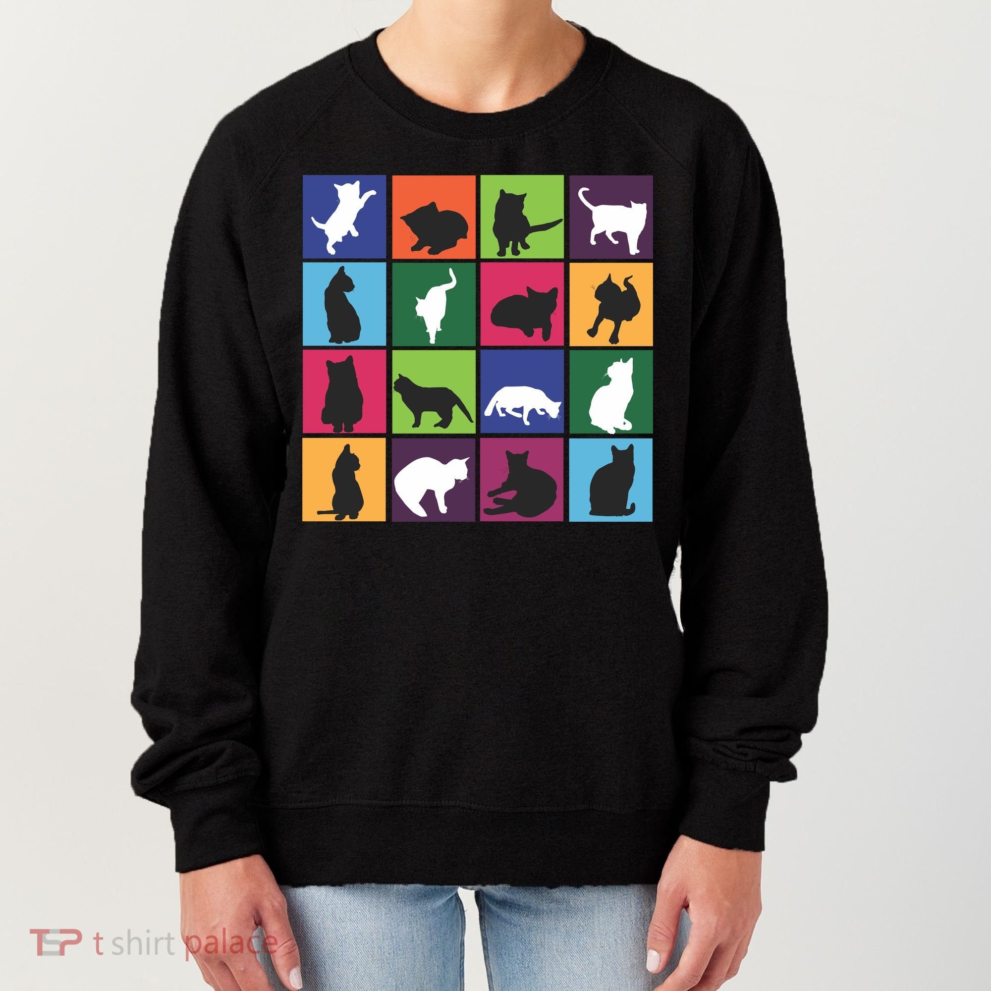 Cat Blocks Women's Sweatshirt