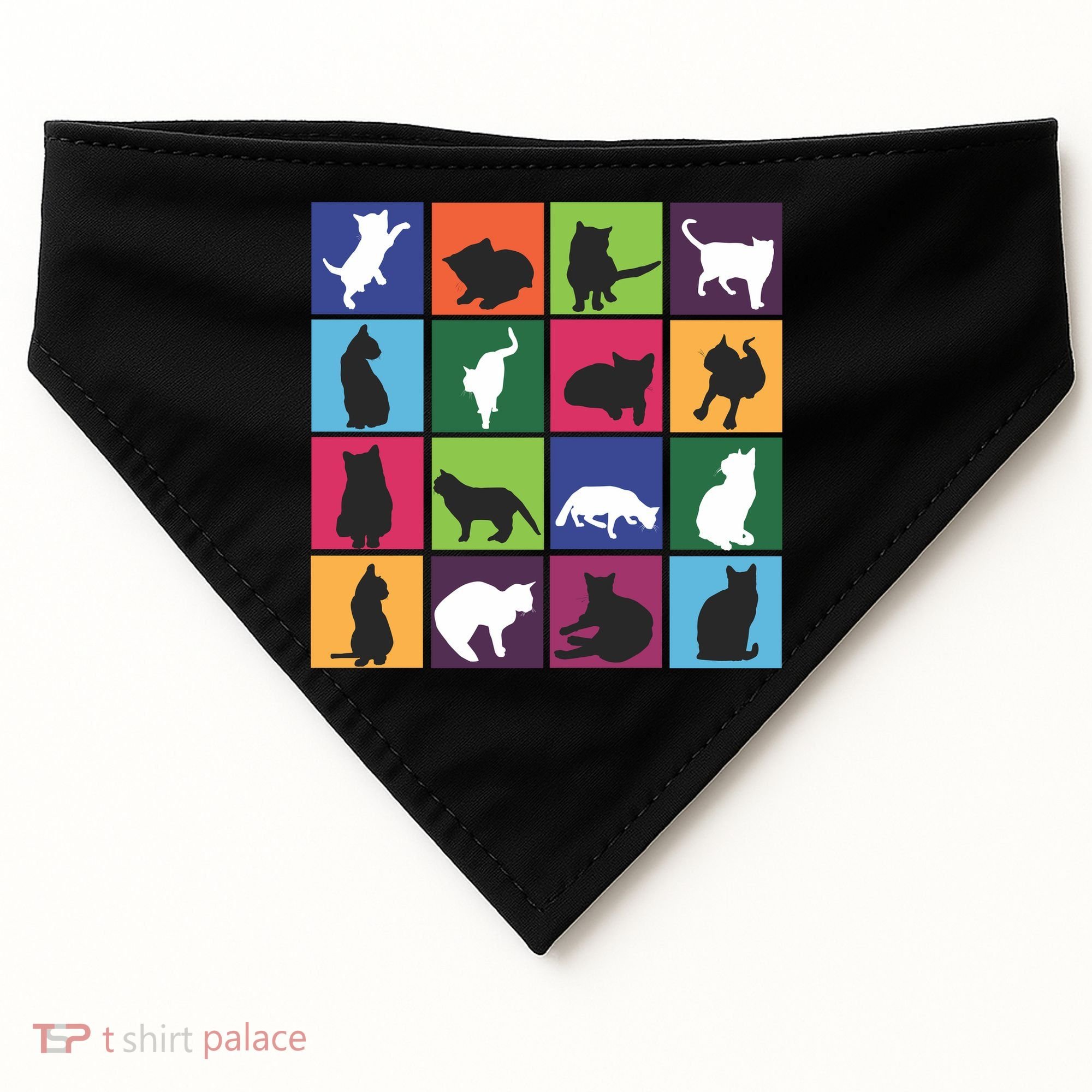 Cat Blocks USA-Made Doggie Bandana