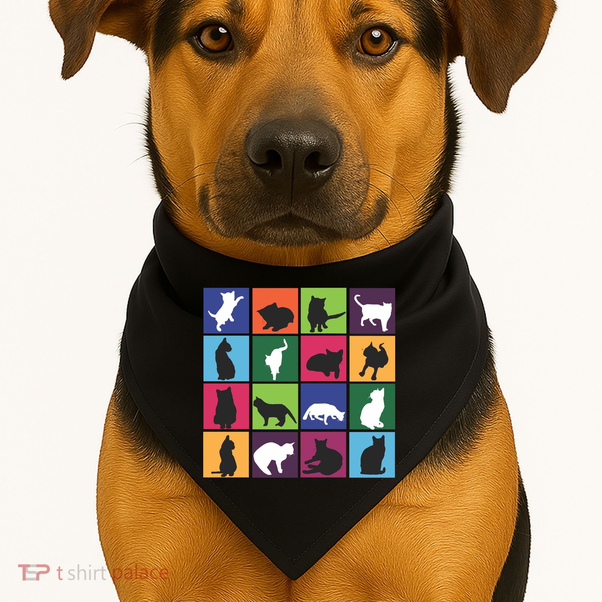Cat Blocks USA-Made Doggie Bandana