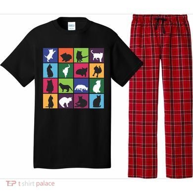 Cat Blocks Pajama Set
