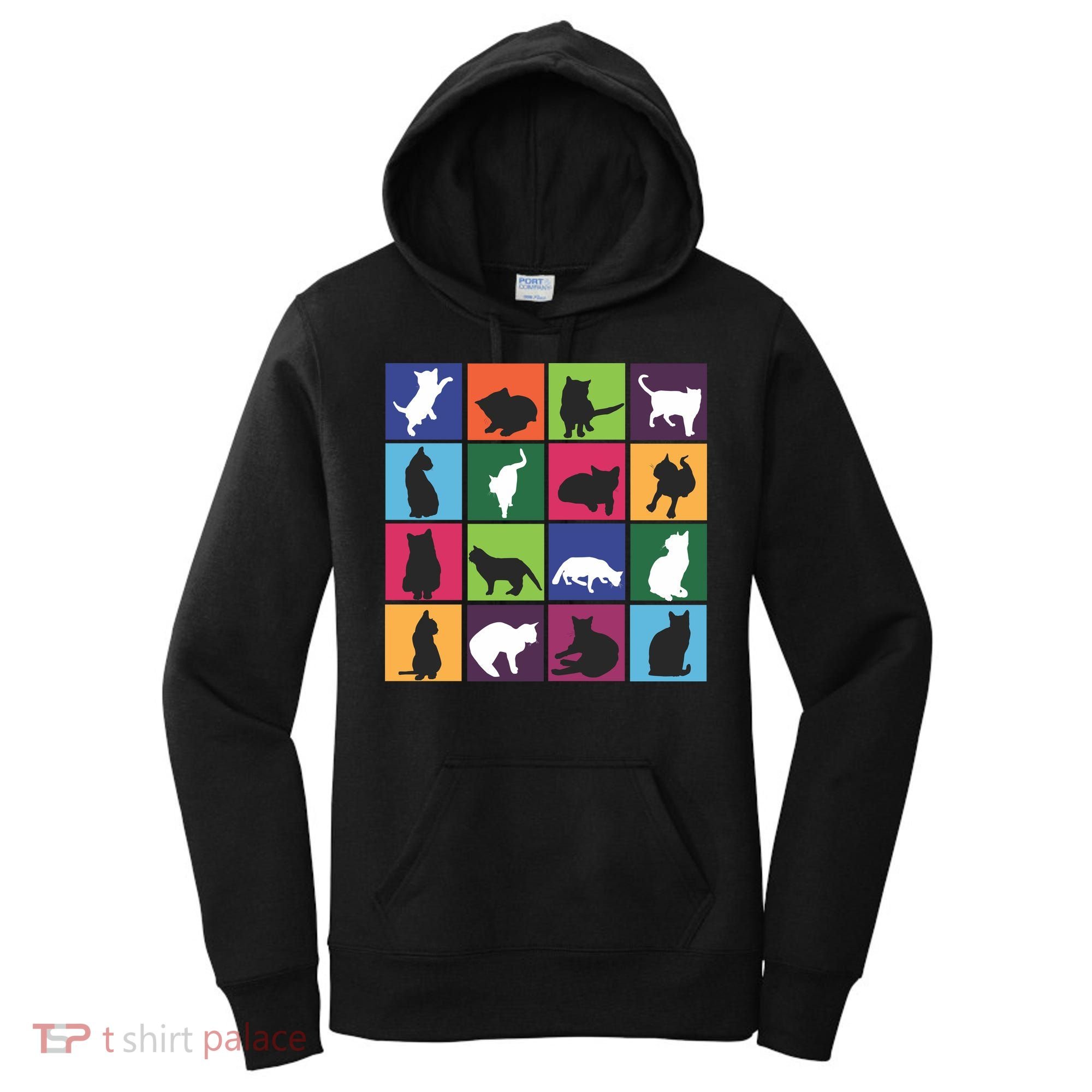 Cat Blocks Women's Hoodie