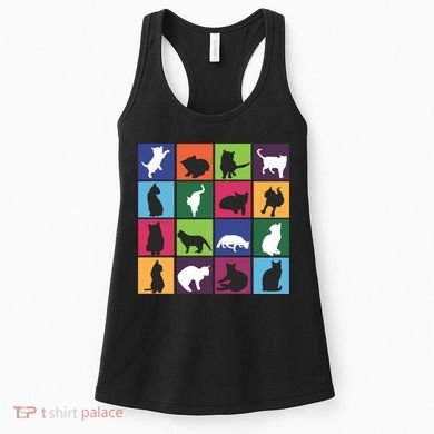 Cat Blocks Women's Tank Top