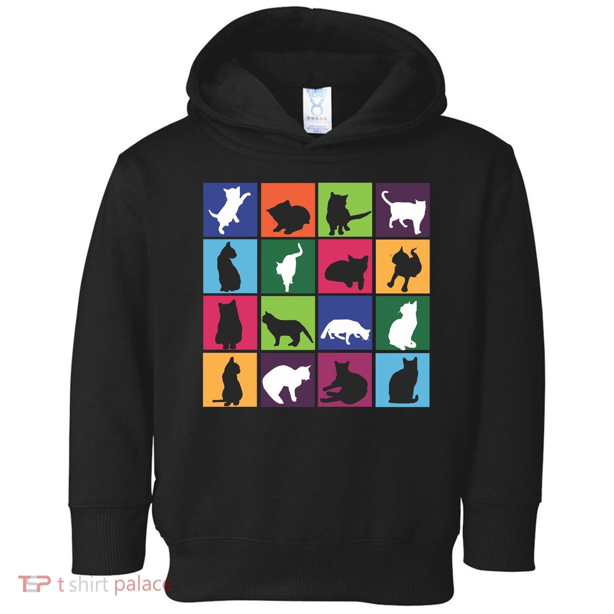 Cat Blocks Toddler Hoodie