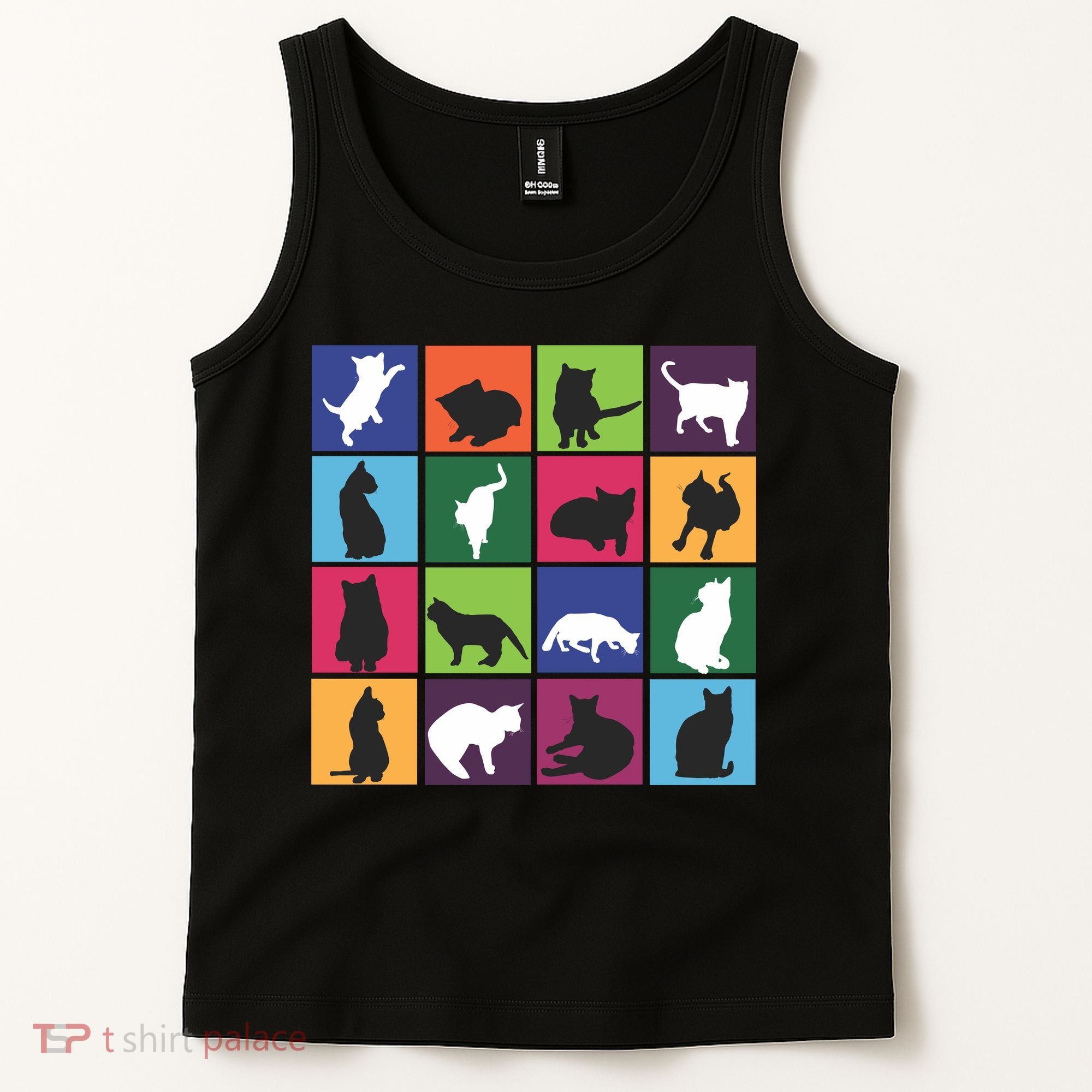 Cat Blocks Tank Top