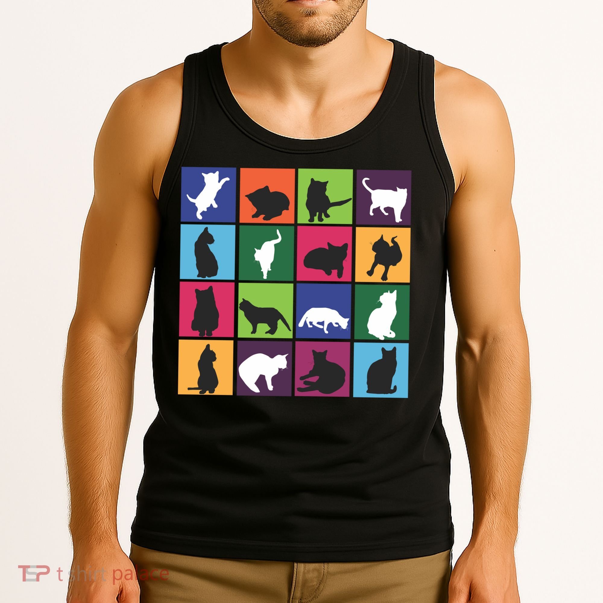 Cat Blocks Tank Top