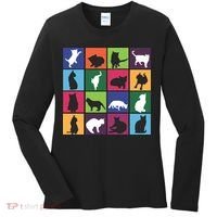 Cat Blocks Women's Long Sleeve Shirt thumb 0