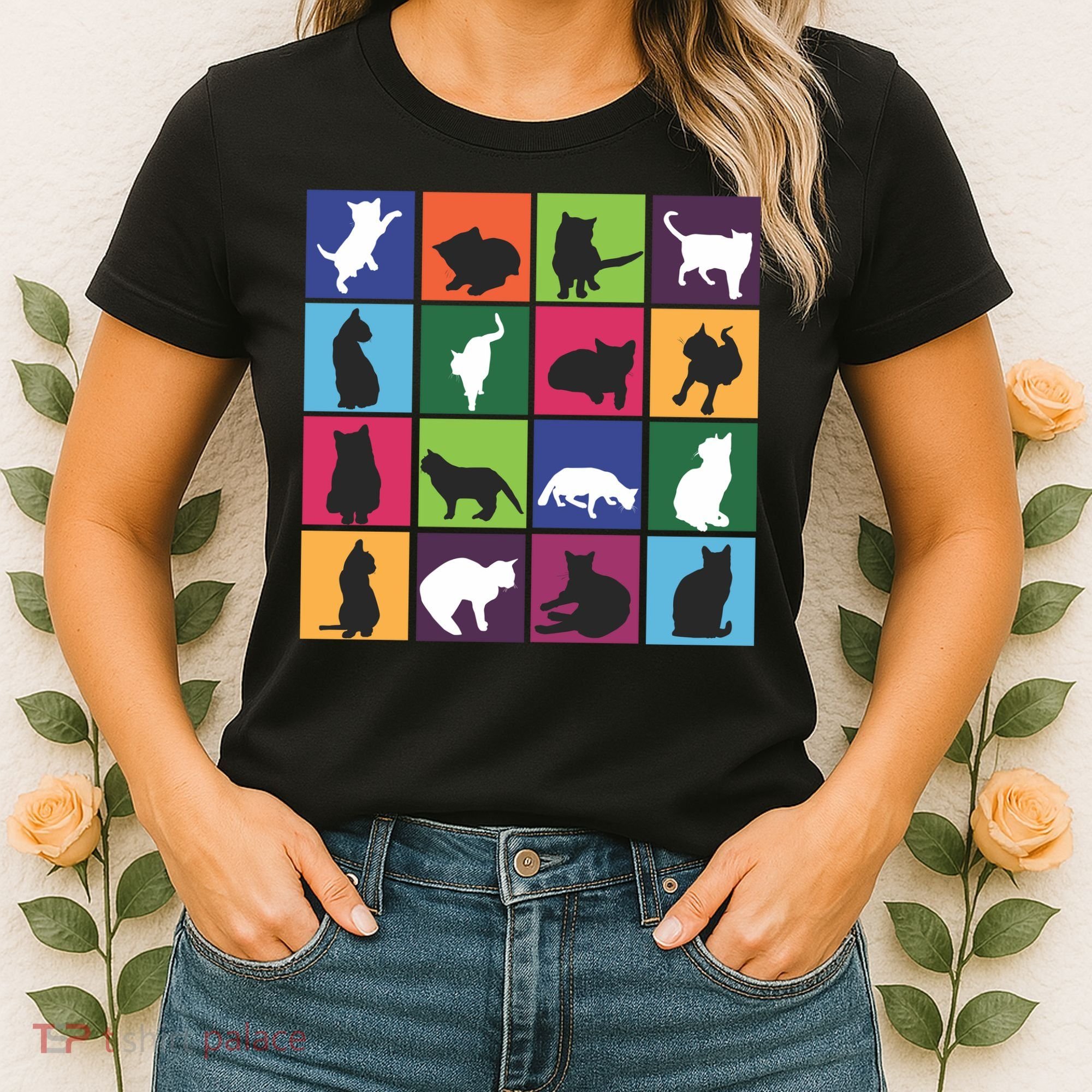 Cat Blocks Women's T-Shirt