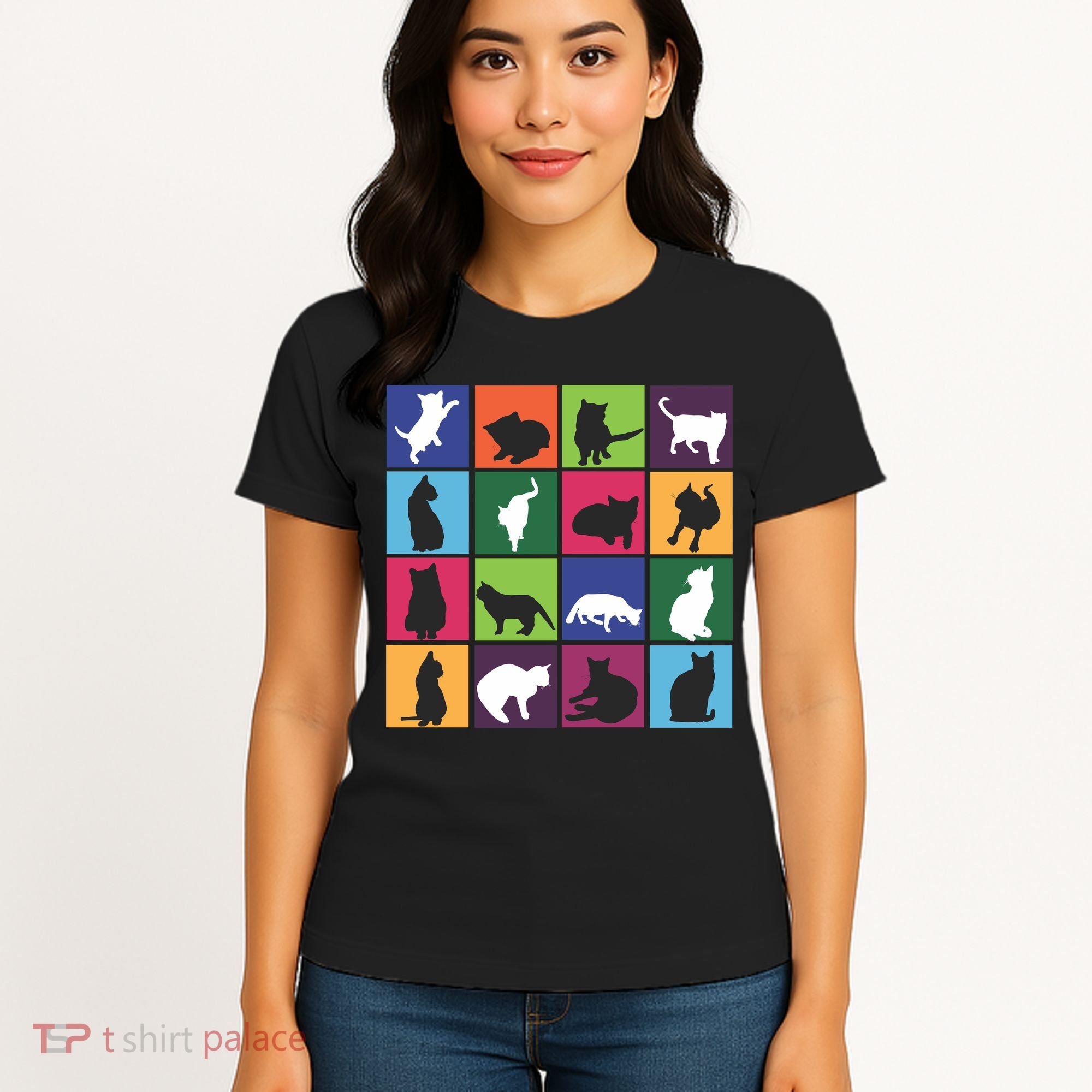 Cat Blocks Women's T-Shirt