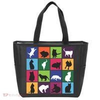 Cat Blocks Tote Bag thumb 0