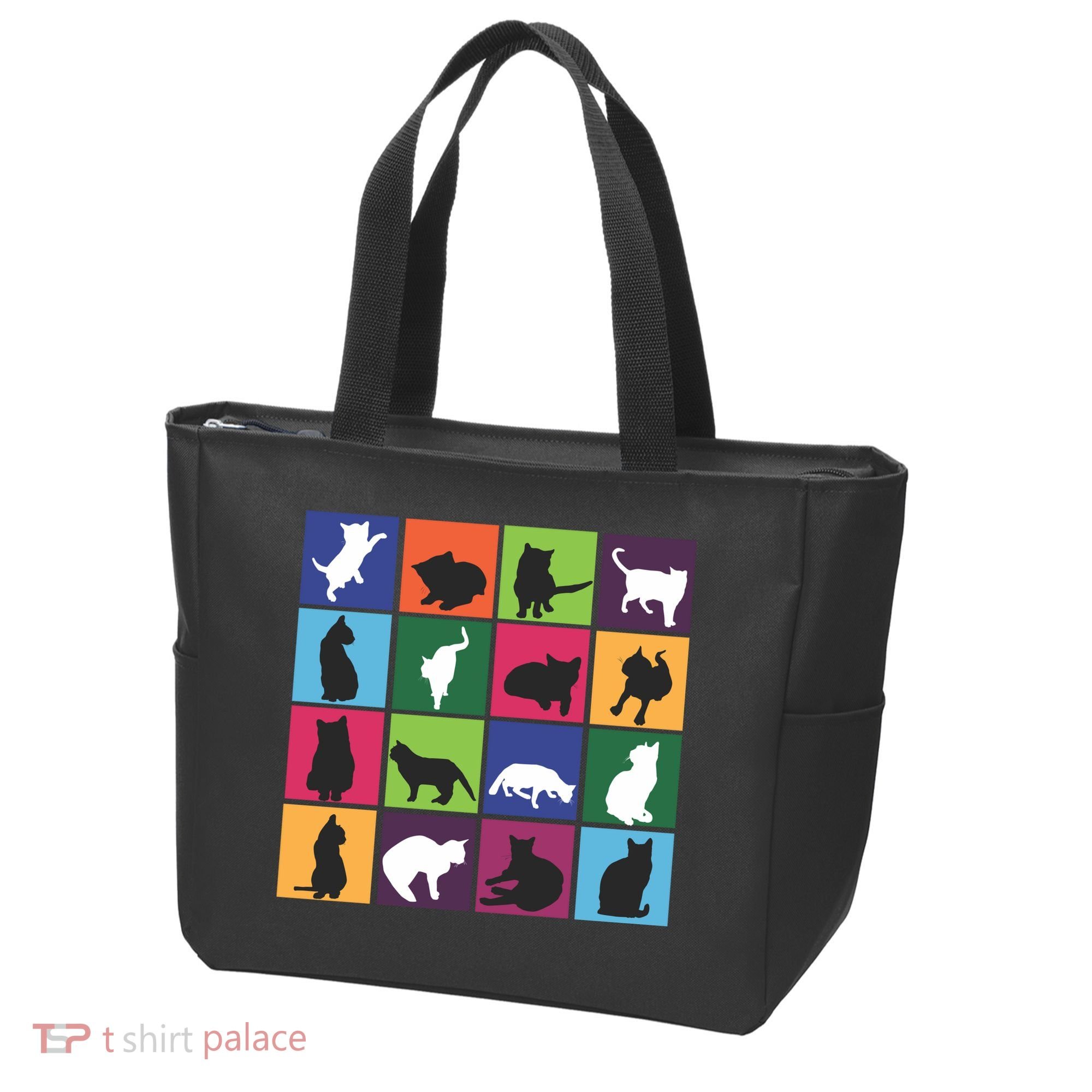 Cat Blocks Tote Bag