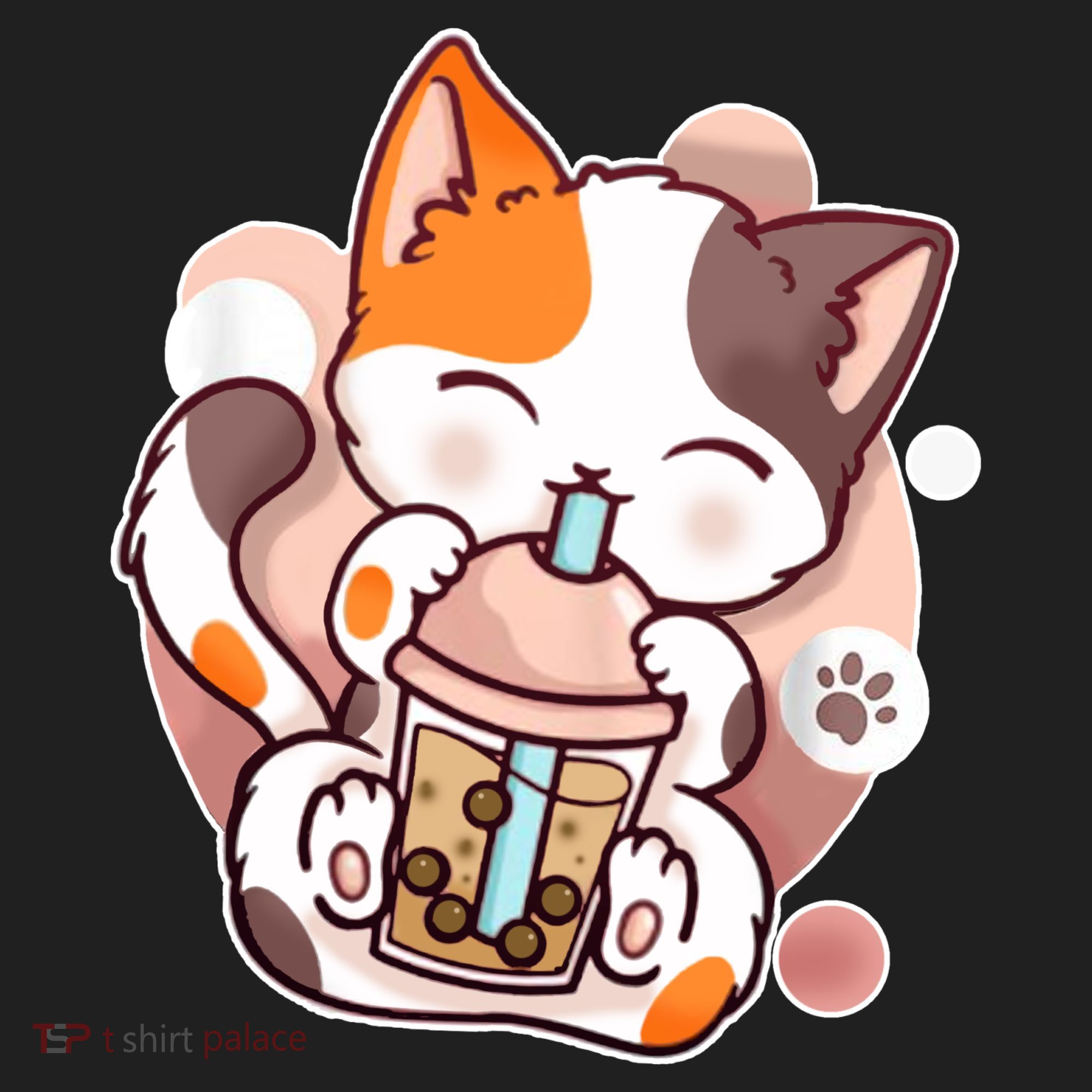 Cat Boba Tea Kawaii Women's Sweatshirt