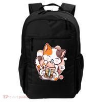 Cat Boba Tea Kawaii Backpack thumb 0