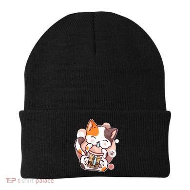 Cat Boba Tea Kawaii Beanie