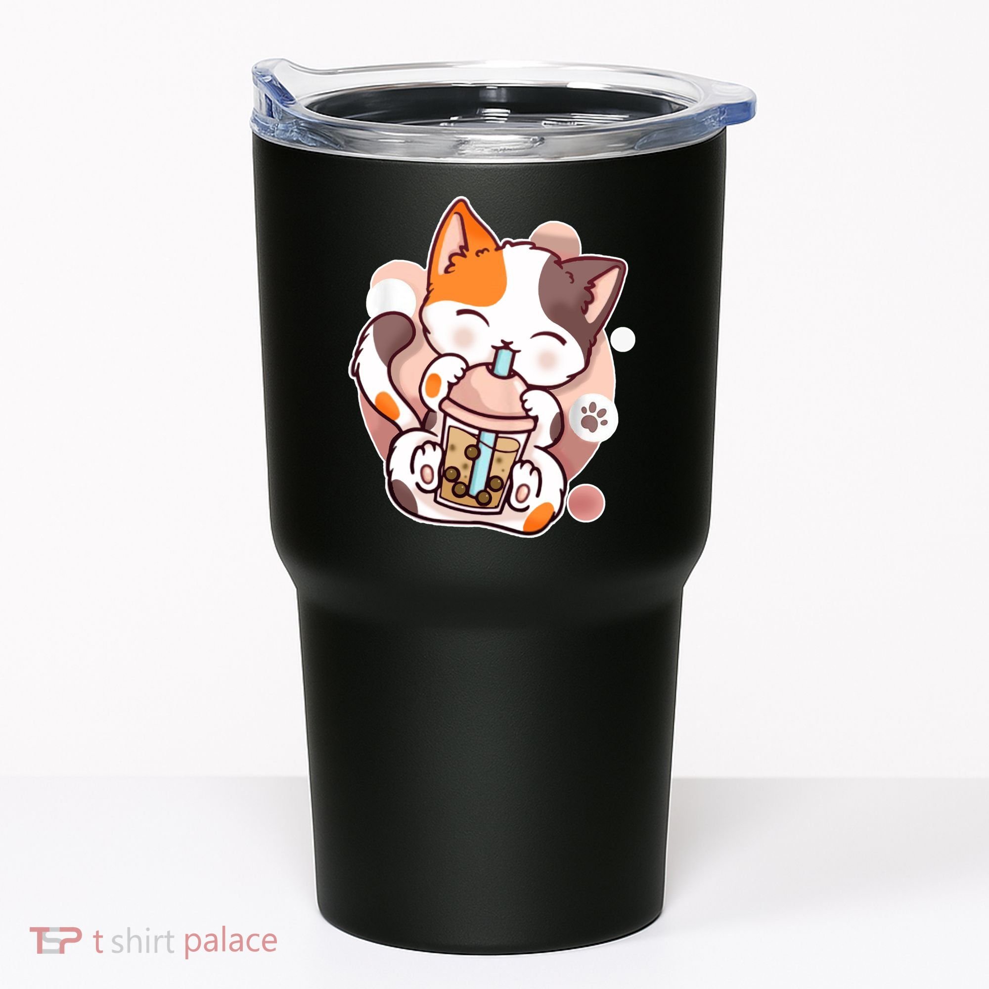 Cat Boba Tea Kawaii Tumbler