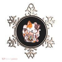 Cat Boba Tea Kawaii Ornament thumb 0