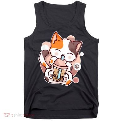 Cat Boba Tea Kawaii Tank Top