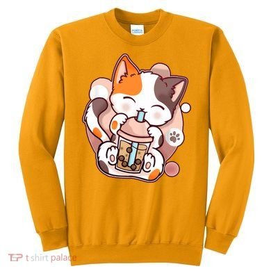 Cat Boba Tea Kawaii Sweatshirt