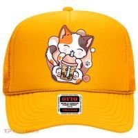 Cat Boba Tea Kawaii Hat thumb 0