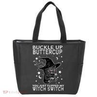 Cat Buckle Up Buttercup You Just Flipped My Witch Switch Tote Bag thumb 0