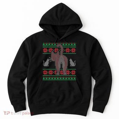 Cat Butt Ugly Christmas Sweater Design Hoodie