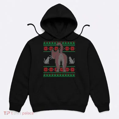 Cat Butt Ugly Christmas Sweater Design Hoodie