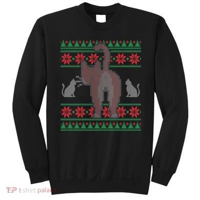 Cat Butt Ugly Christmas Sweater Design Sweatshirt